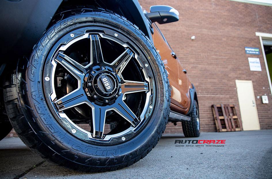 FORD RANGER GD06 GLOSS BLACK MILLED